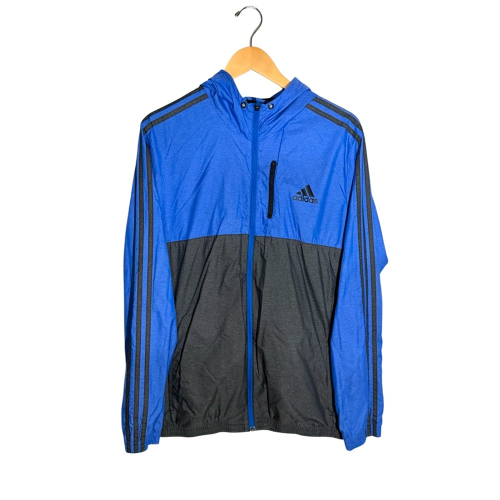 Adidas Men’s (L) Blue Windbreaker